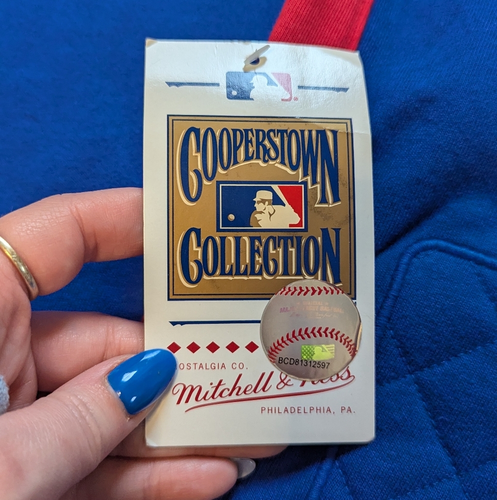 Mitchell & Ness Cooperstown Men's Chicago Cubs Long Sleeve Crew Neck XL - Picture 2 of 8